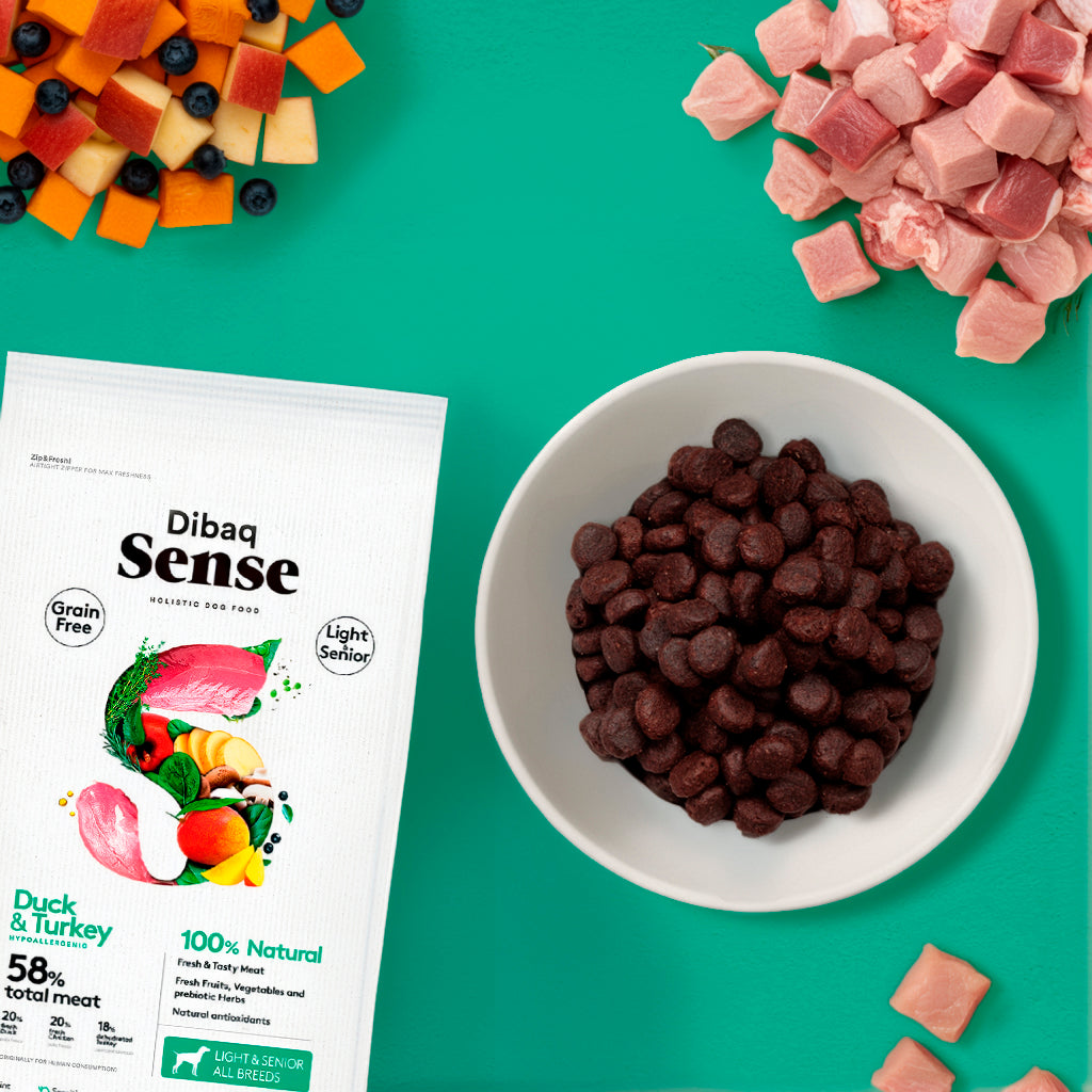 Dibaq Sense Grain Free Pato Y Pavo Light Or Senior 12 Kg_2