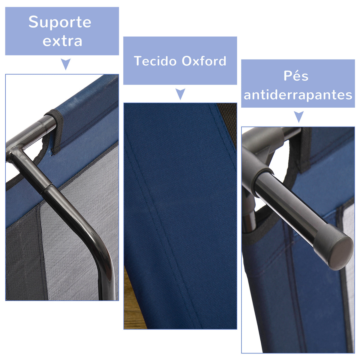 Pawhut Cama Elevada Para Perros Interior Y Exterior 91,5x76,2x18 Cm Azul_5