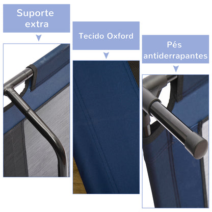 Pawhut Cama Elevada Para Perros Interior Y Exterior 91,5x76,2x18 Cm Azul_5
