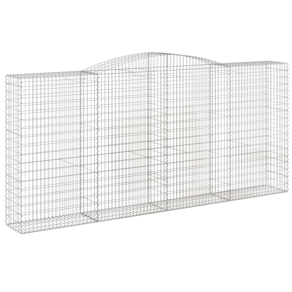 Cestas De Gaviones 9 Uds Forma De Arco Hierro 400x50x180/200 Cm_2