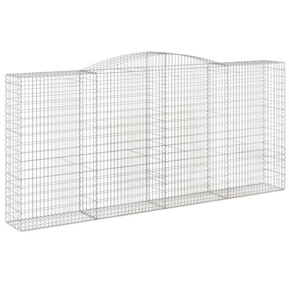 Cestas De Gaviones 7 Uds Forma De Arco Hierro 400x50x180/200 Cm_2