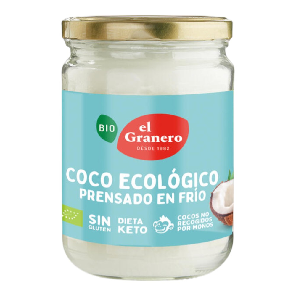 Aceite De Coco Virgen Extra Prensado En Frío Bio 1 L_0