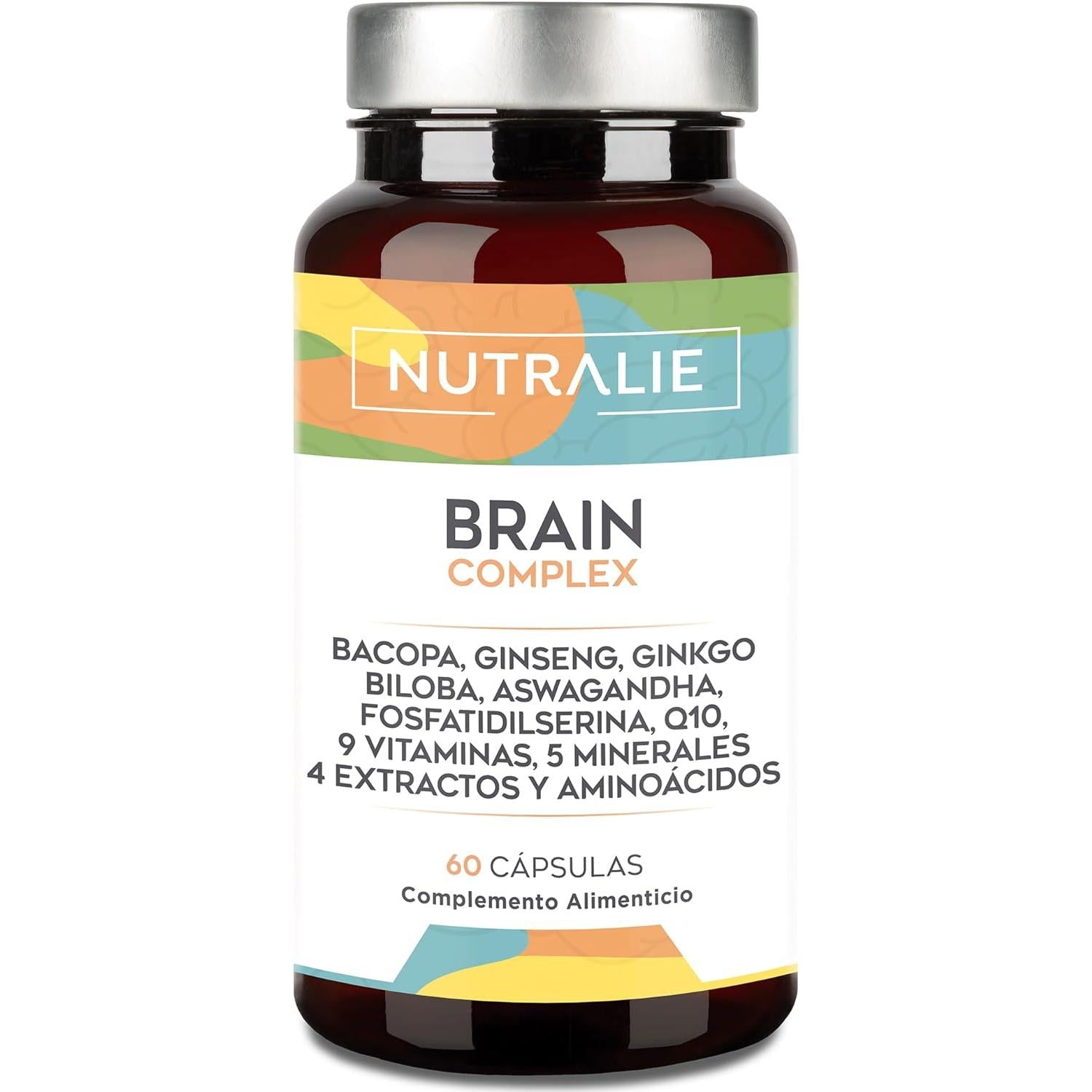 Nutralie Brain Complex Nootrópico con Agilidad Mental 60 Cápsulas