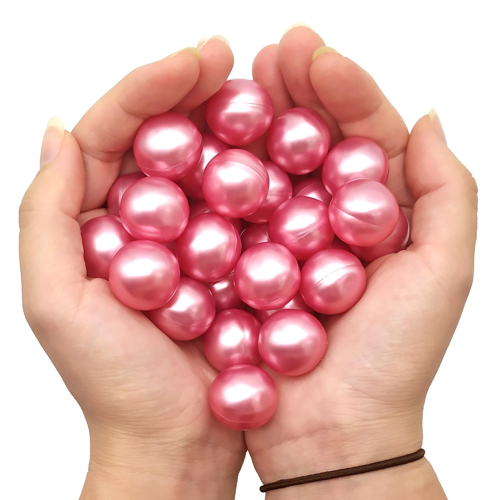 Caja 40 Perlas De Baño Con Aroma A Rosas - Con Aceite De Soja - Hidratante Y Aromática - Forma Bola_1