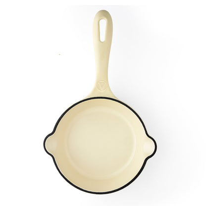 Victoria Sartén Hierro Fundido Esmaltado White Sable Inducción 14cm_5