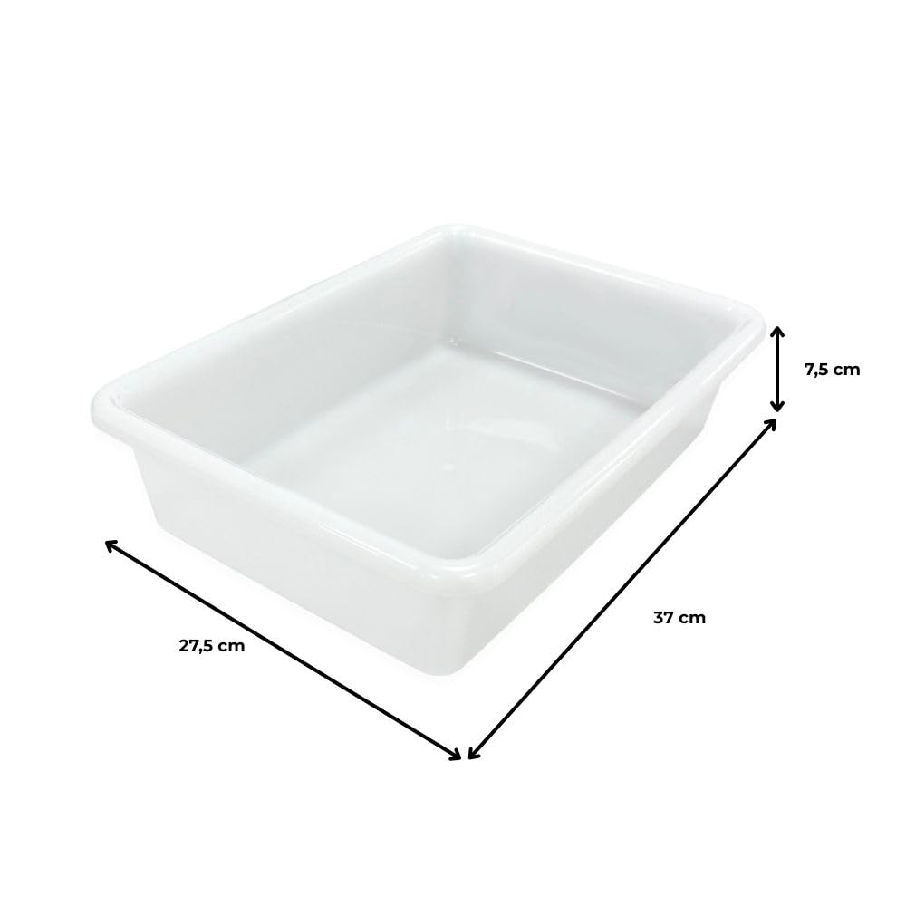 10 Bandejas Uso Alimentario Con Tapa: 5,6l Sin Bpa's (38 X 28,4 X 7,5cm) - Cocinas, Restaurantes, Hostelería, Catering_3