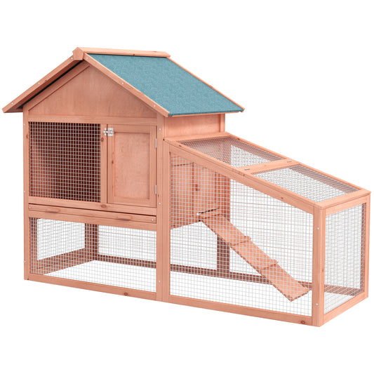 Conejera De Exterior Pawhut Madera 144x64,5x100 Cm_0