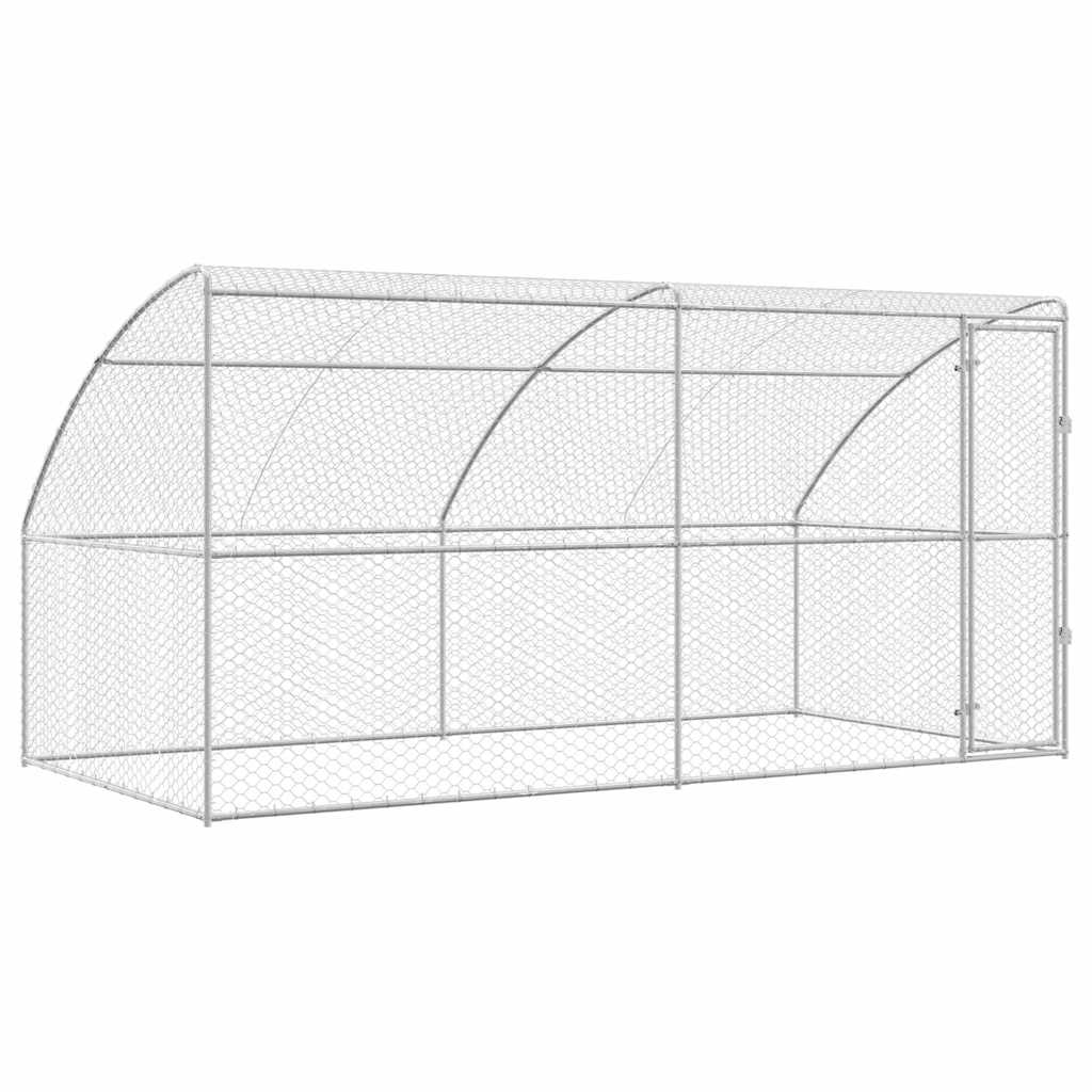 Refugio Para Perros 2 Pcs Plateado 4 X 2 X 2 M_0