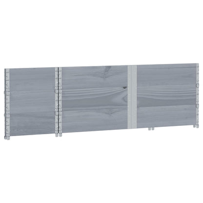 Jardinera De Madera Maciza De Pino Gris 150x50 Cm_5