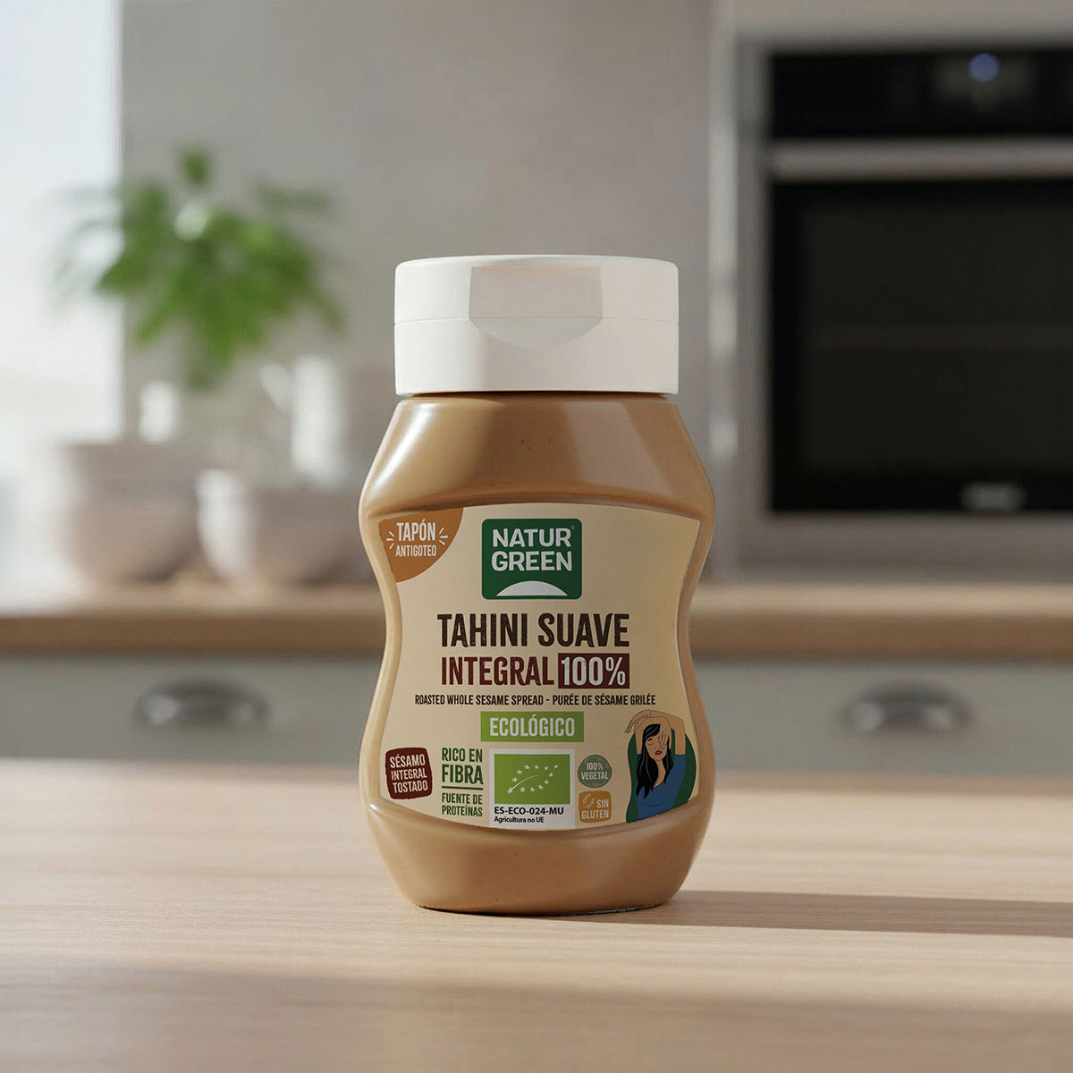 Tahíni Suave Integral Antigoteo Bio NaturGreen 270 g