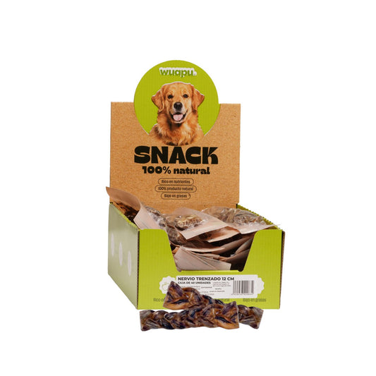 Snack Natural Wuapu Nervio De Buey Trenzado 12cm X 40 Unidades_0