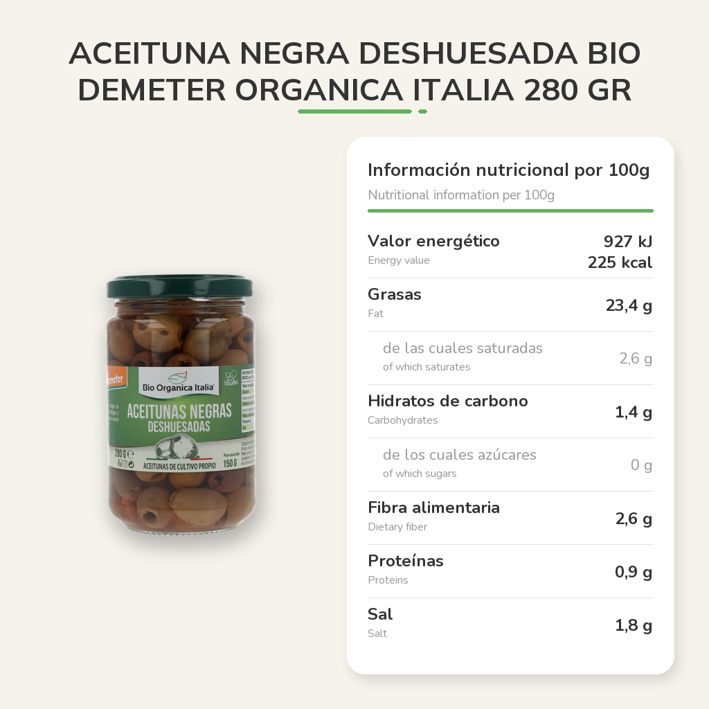 Información nutricional