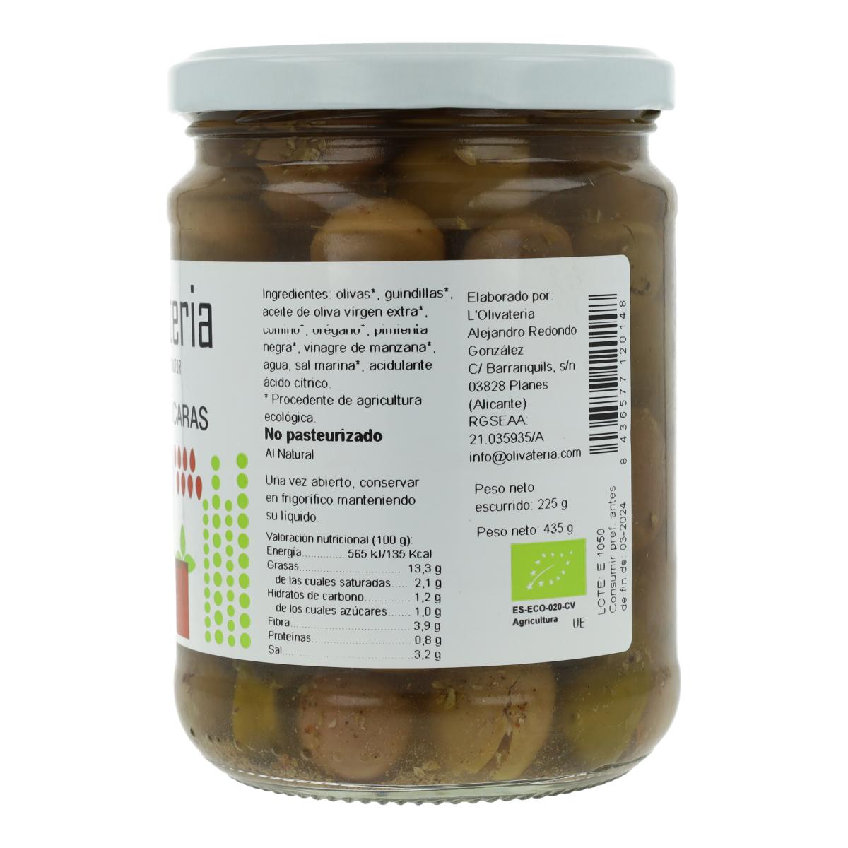 Aceitunas Picaras Olivateria 225G Bio