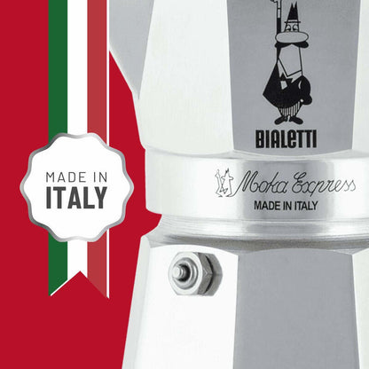 Cafetera Italiana Bialetti Moka Express 0,3 L Aluminio, Negro_2