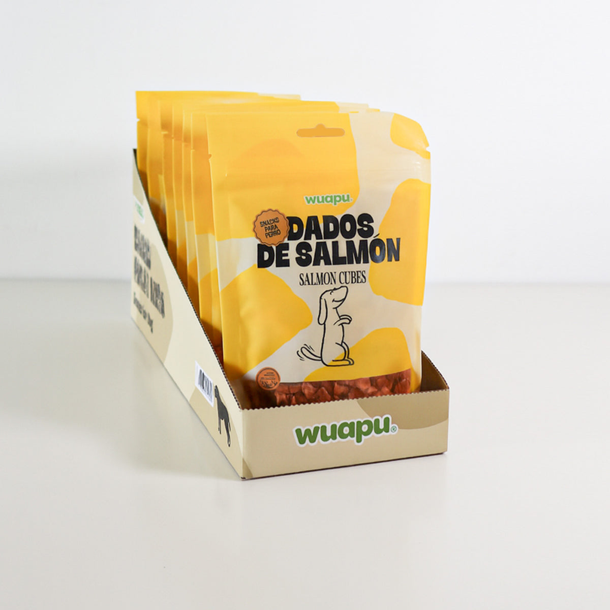 Snack Natural Para Perro 60% Samon En Dados 12 Paq X(100gr) Wuapu_5