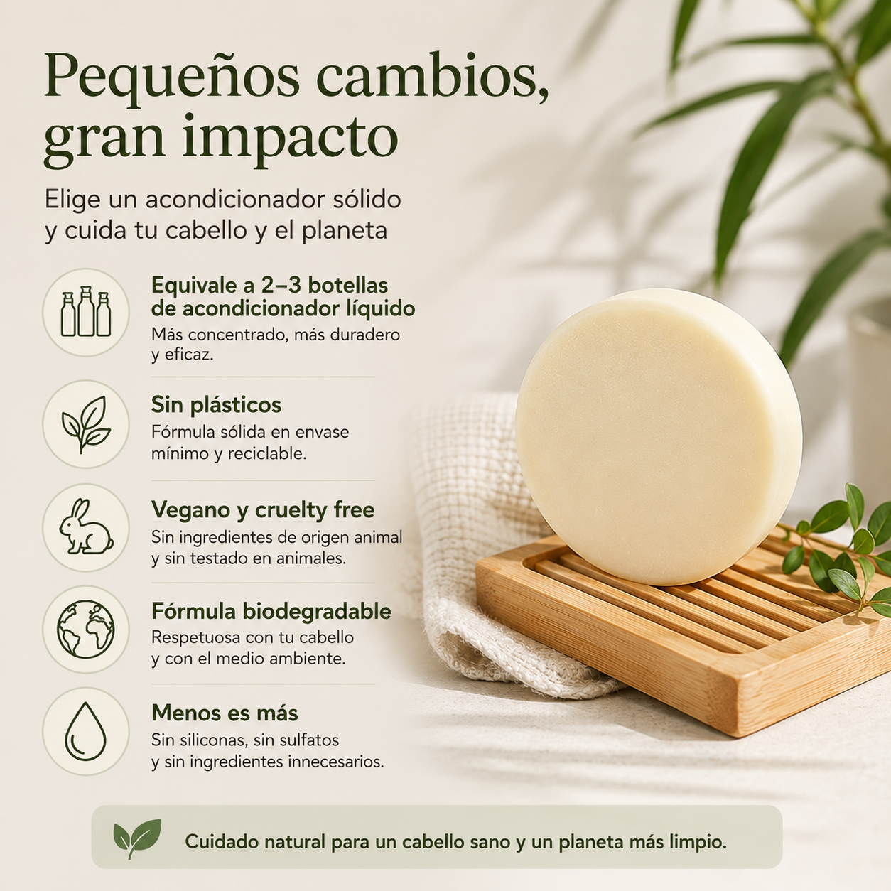 Acondicionador Sólido Baobab & Té Verde 80 G – Natural, Vegano, Sin Sulfatos, Zero Waste – Lumocosmetics_4