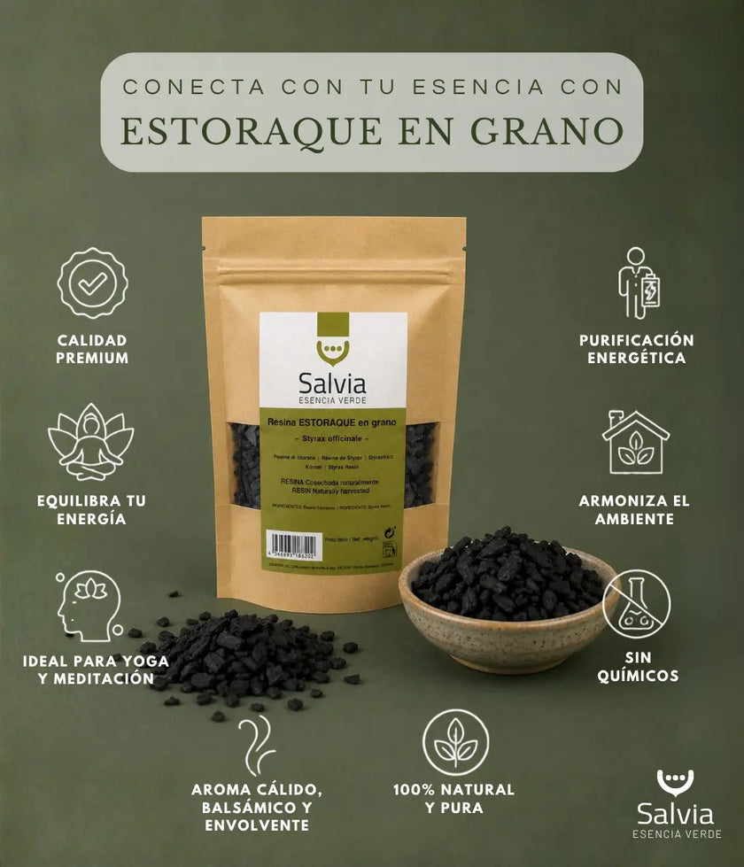 Salvia - Resina Estoraque En Grano, Granel | 50g_2