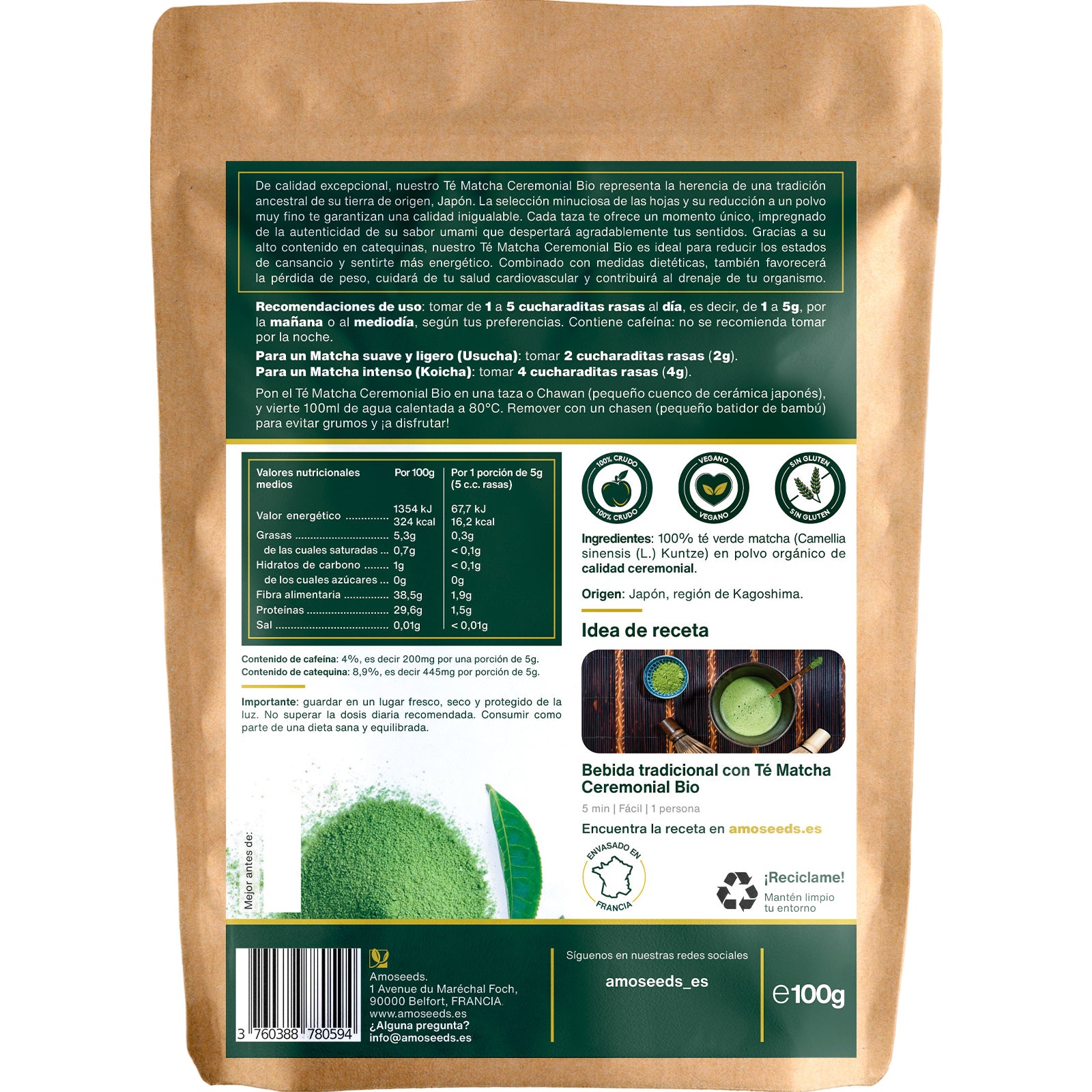 Té Matcha Ceremonial Japonés Bio 100g_4