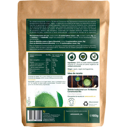Té Matcha Ceremonial Japonés Bio 100g_4