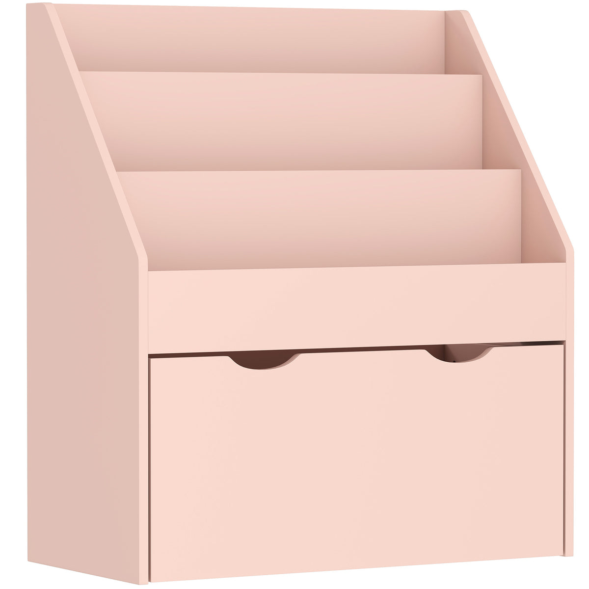 Estante Para Livros Infantil Aiyaplay Mdf Rosa 62,5x30x70 Cm_0