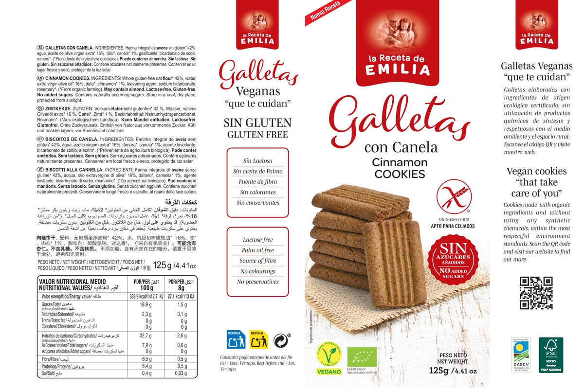 Galletas Con Canela "sin Azucares Añadidos" 125 Gr._1