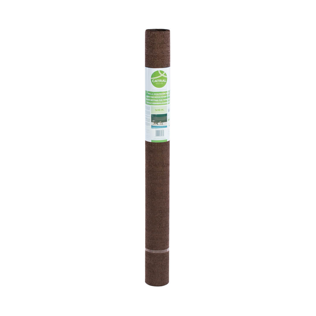 Malla De Ocultación Recynet 120 Gr 1x10 M Marrón Nortene_2