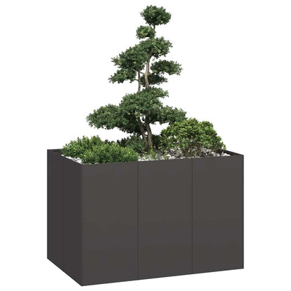 Jardinera Acero Negro 120x80x80 Cm_1