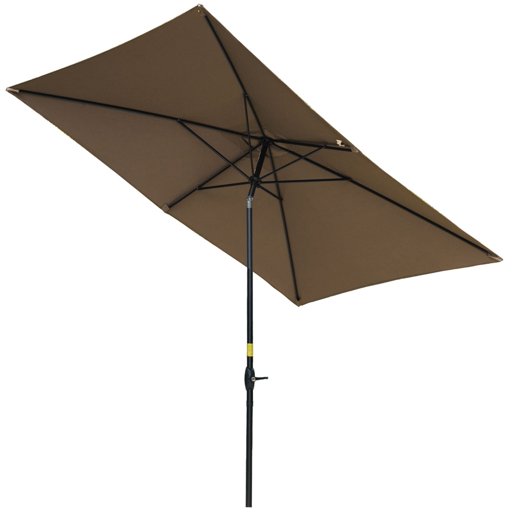 Outsunny Sombrilla De Jardín 290x200x248 Cm Protección Uv50+ Aluminio Inclinable_0