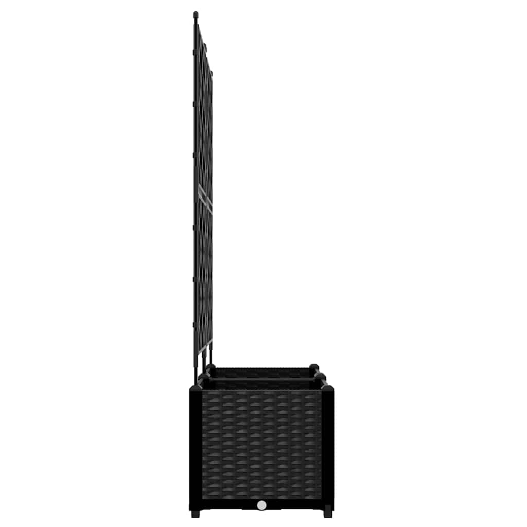 Macetero De Jardín 2 Uds. Negro 80 X 40 X 143 Cm Pp_5