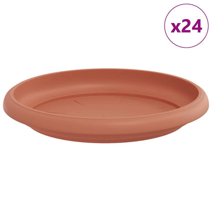 Bandeja Redonda Para Flores 24 Pcs Rojo Ladrillo Ø 14 X 2 Cm_0