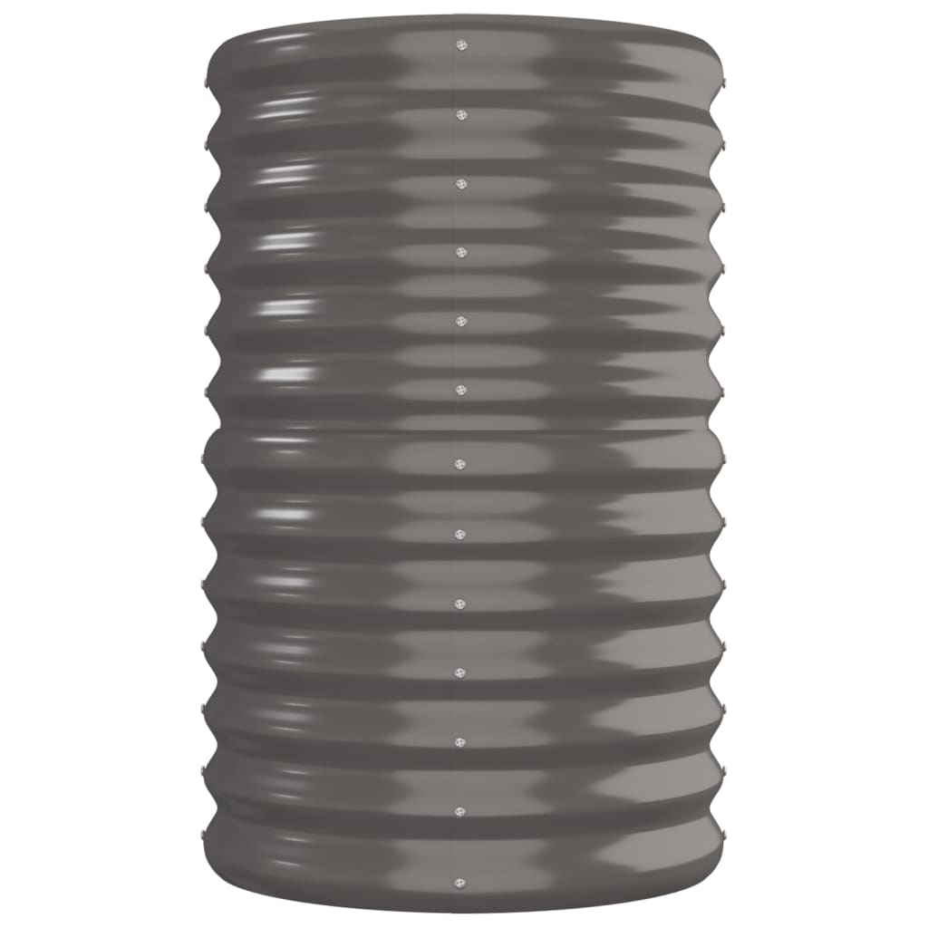 Jardinera Arriate Acero Galvanizado Gris 260x40x68 Cm_3