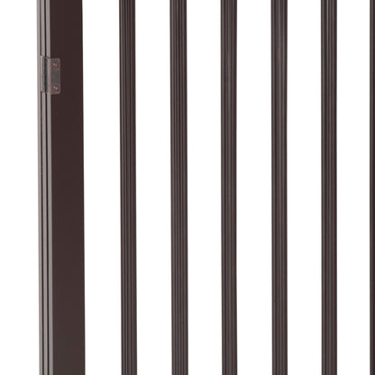 Pawhut Barrera De Seguridad Plegable Perros Pequeños 160x76 Cm Para Puertas Café_4