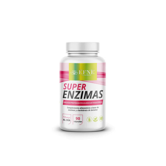 Super Enzimas Efne (amilasa/proteasa/celulasa/lactasa/lipasa) 90 Cápsulas_0