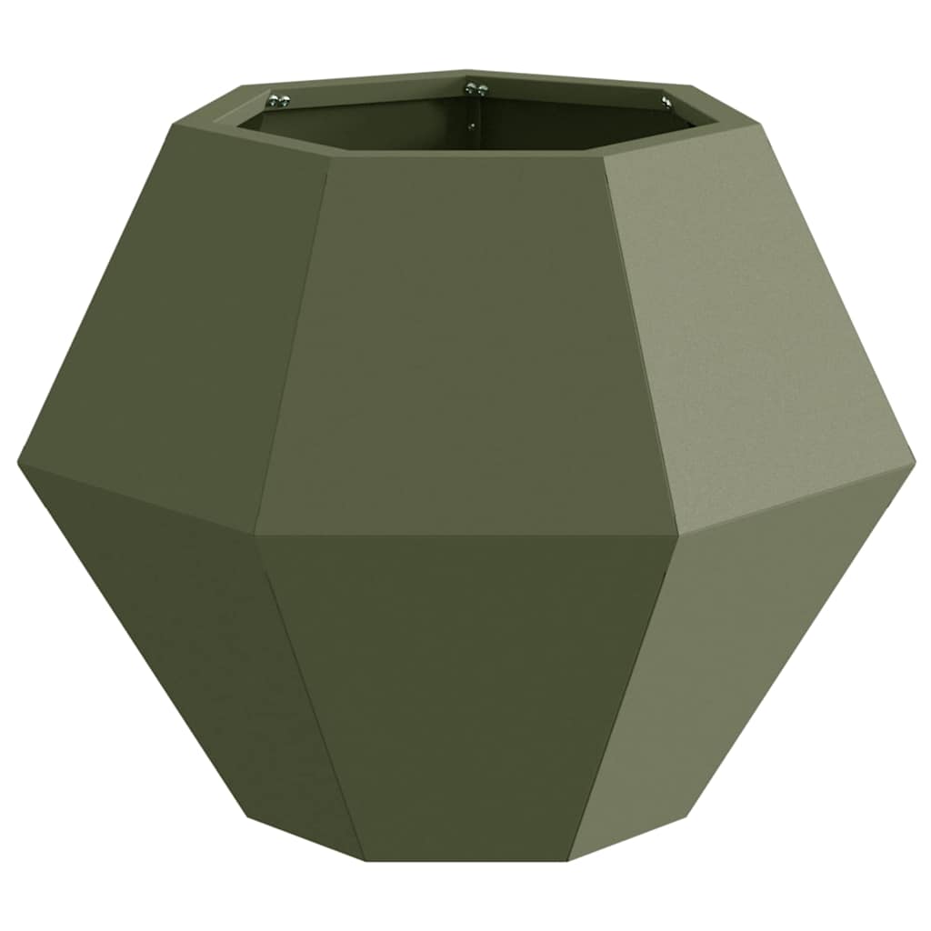 Jardinera Verde Oliva 50 X 50 X 40 Cm Acero_4