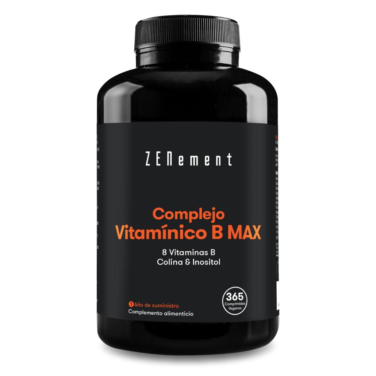 Complejo Vitaminico B Max Zenement, 365 Comprimidos