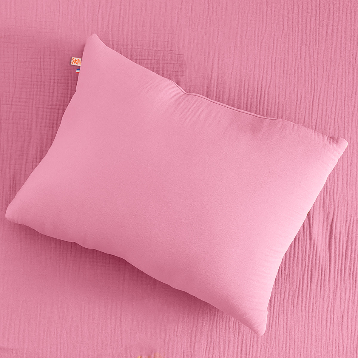 Cojín Rectangular De Algodón Orgánico Rosa_3