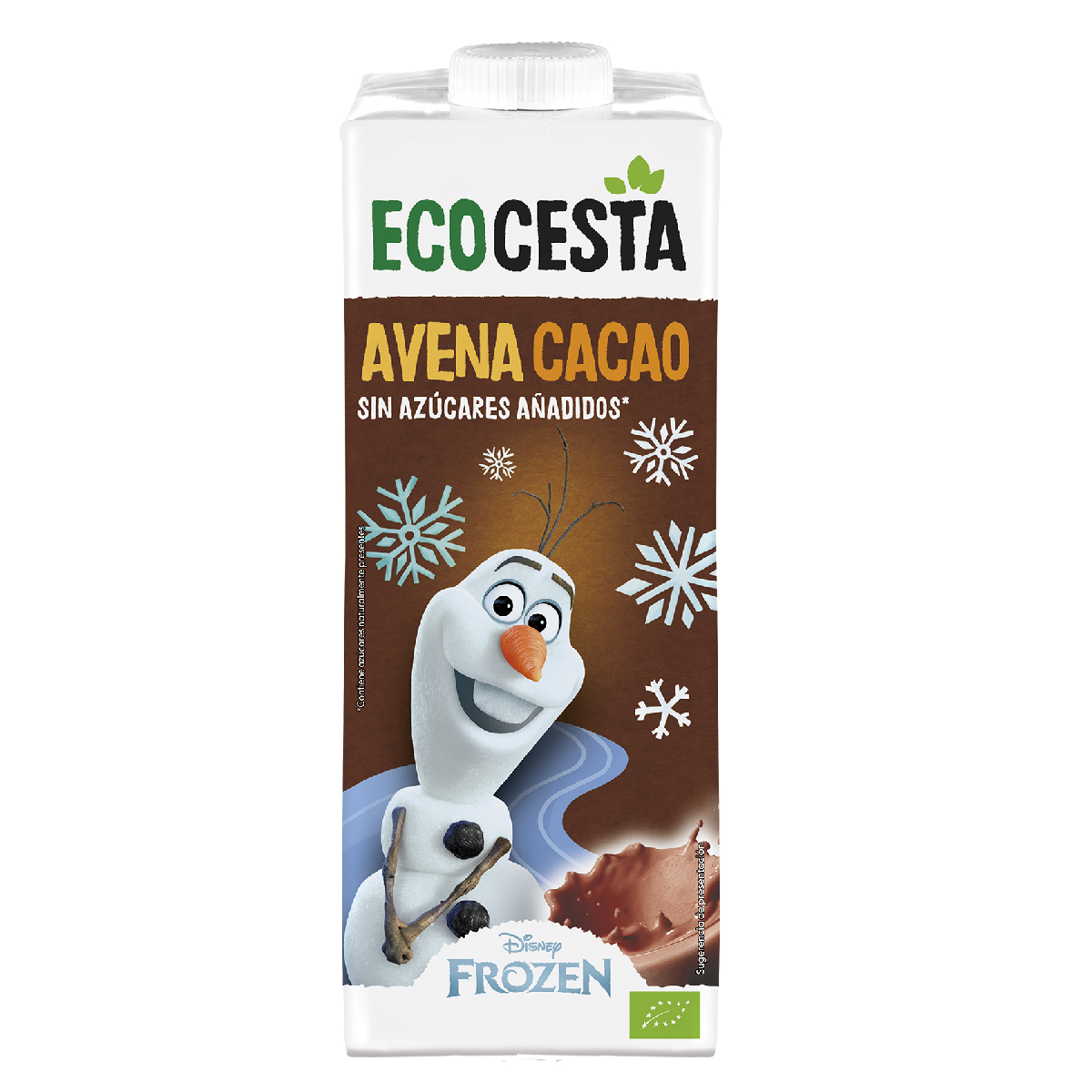 Bebida Vegetal de Avena con Cacao edición Disney Bio Ecocesta 1L