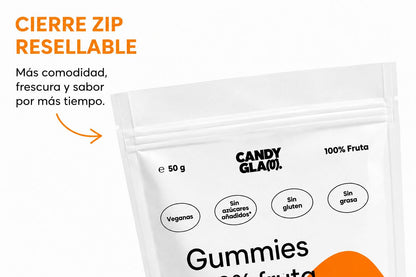 Gummies 100% Fruta Pack De 14 Mango Y Maracuyá – Snack Saludable Vegano Sin Azúcares Añadidos_2