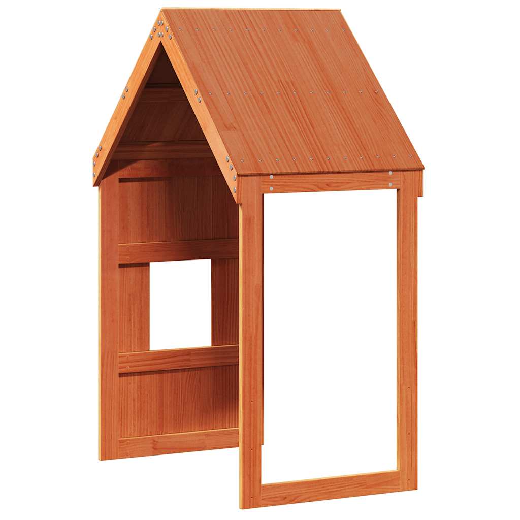 Techo De Cama Infantil Madera Maciza Pino Marrón 60x89x134,5 Cm_5