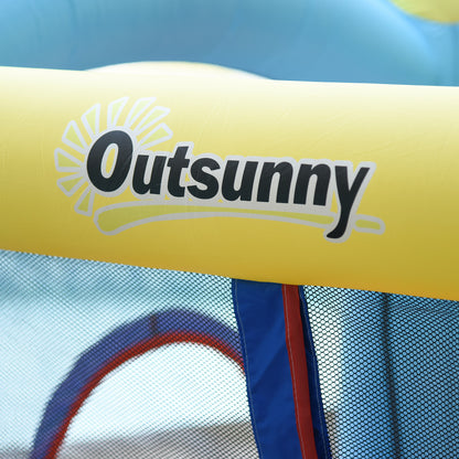Outsunny Castillo Hinchable Para Niños Con Piscina 360x175x180 Cm Multicolor_4