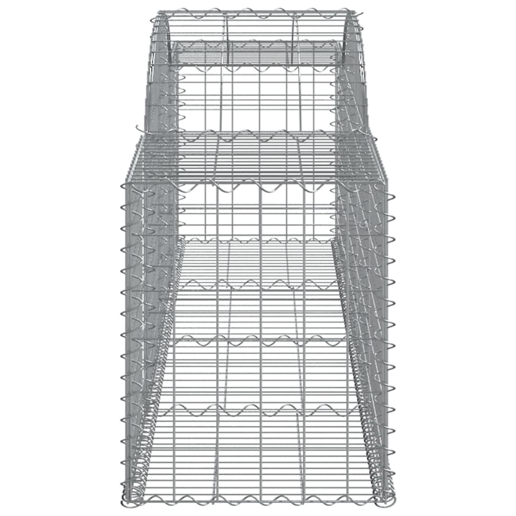Cestas Gaviones 2 Uds Forma De Arco Hierro 300x50x60/80 Cm_4