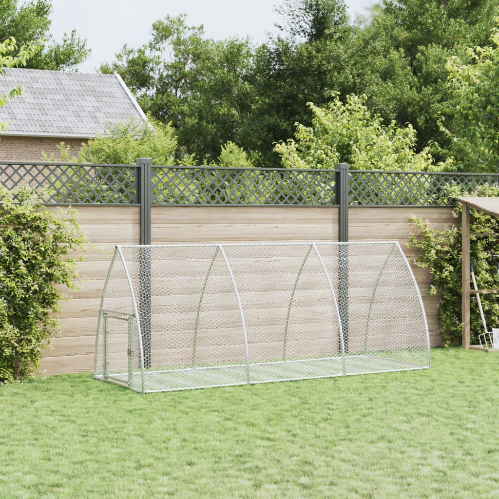 Conejera Acero Galvanizado Plateado 105x300x120 Cm_2
