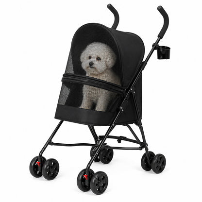 Carrito Plegable Para Mascotas Nyana Pets | Ventanas De Malla | Carro Para Perro O Gato | Transportin Para Hasta 10 Kg_4