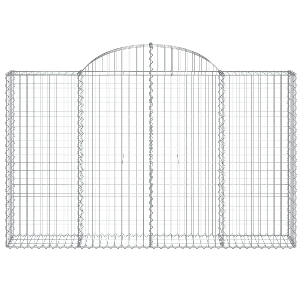 Cestas De Gaviones 8 Uds Forma De Arco Hierro 200x30x120/140 Cm_3