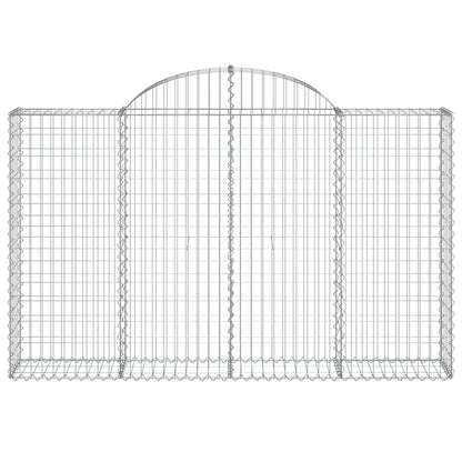 Cestas De Gaviones 8 Uds Forma De Arco Hierro 200x30x120/140 Cm_3