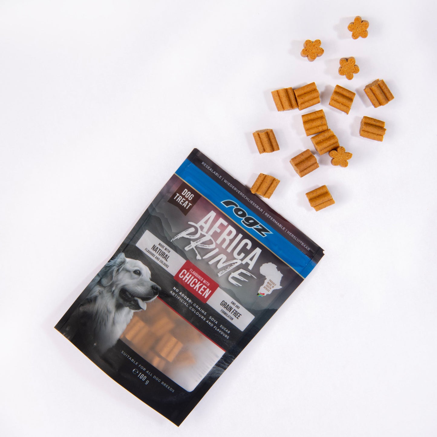 Rogz Snack Para Perros Sabor Pollo 6x100g Premio De Entrenamiento_3