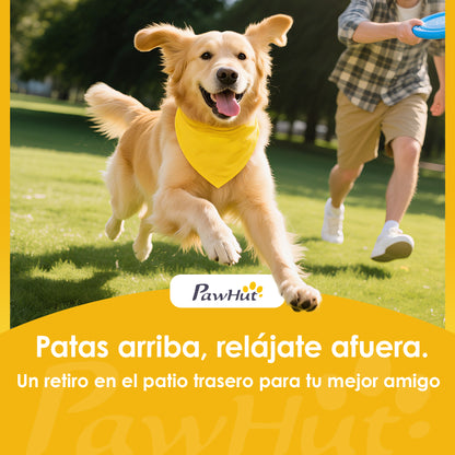 Pawhut Carrito Para Perros Plegable Hasta 10 Kg De 3 Ruedas Con Capota Ajustable_4
