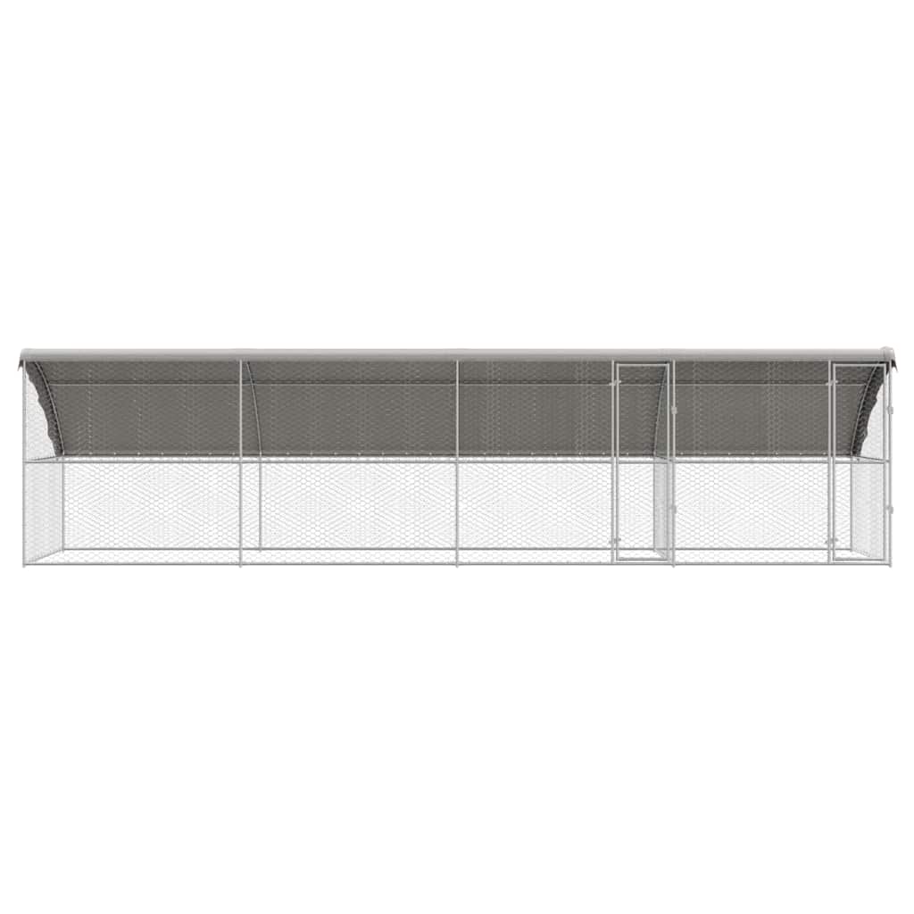 Refugio Para Perros 4 Pcs Plateado 8 X 2 X 2 M_3