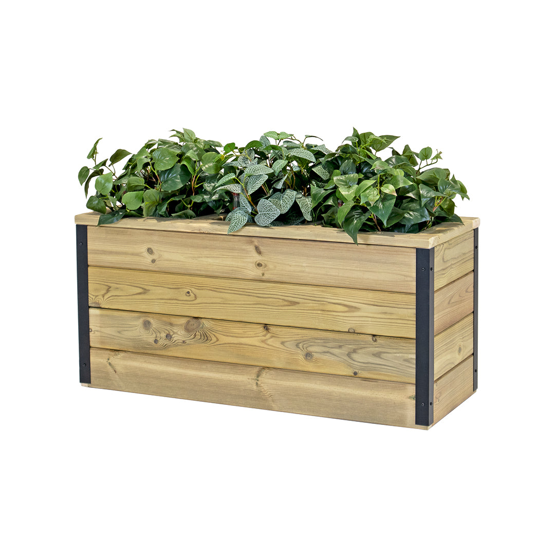 Jardinera Con Autorriego De Madera Nidum Interior Y Exterior Hortalia 86x34x40 Cm_0