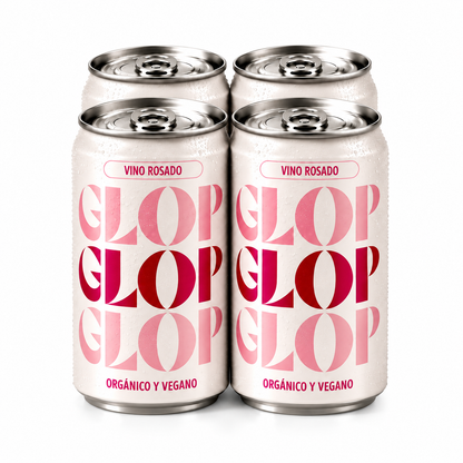Pack 4 Latas Vino Rosado Eco Vegano Lata 250ml_0